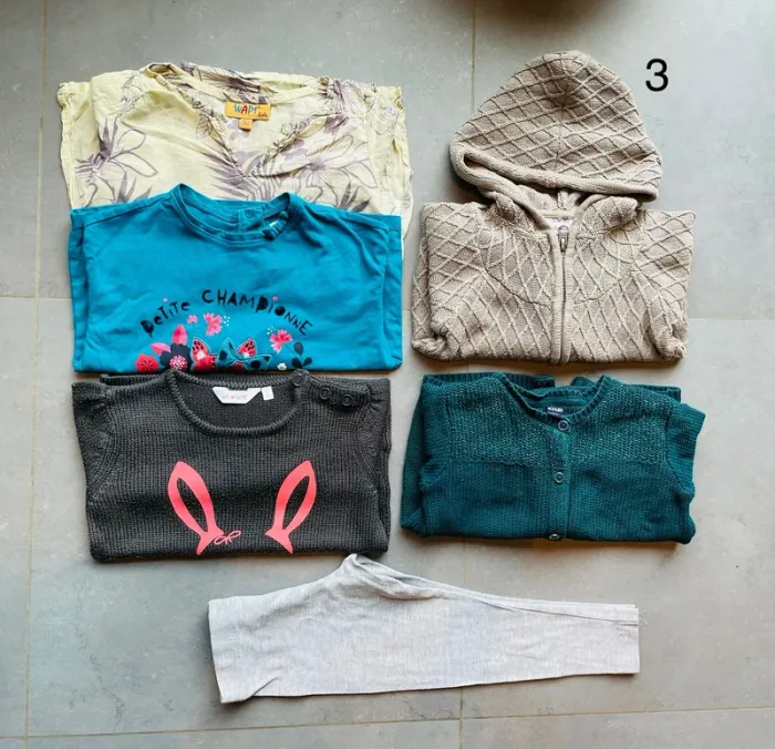 Lot vêtements fille mi saison hiver 3 ans