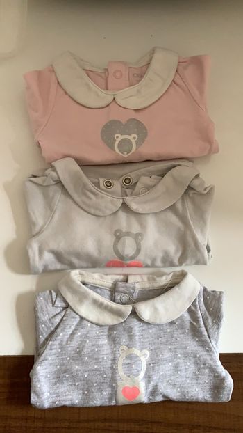 Lot bodies manches longue