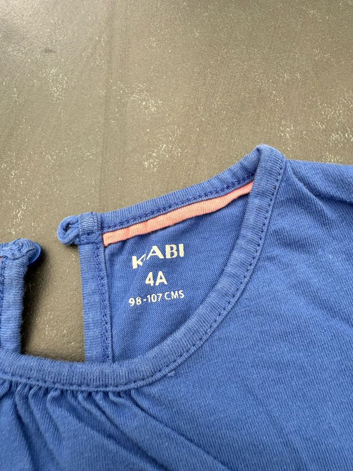 Tee-shirt manches longues bleu - photo numéro 4