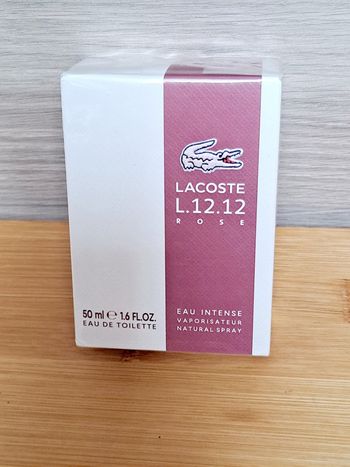 parfum authentique Lacoste L.12.12 Rose eau intense 50 ml