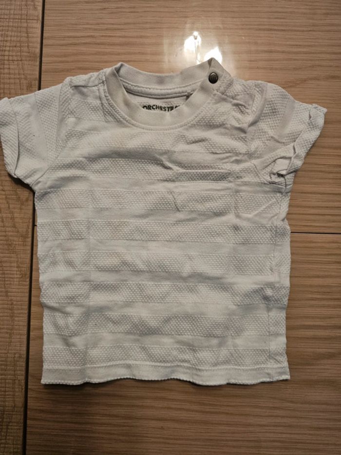 Tee-shirt blanc - orchestra - 6 mois/67 cm