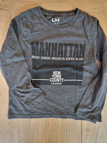 Tee-shirt Manhattan gris LH 6 ans
