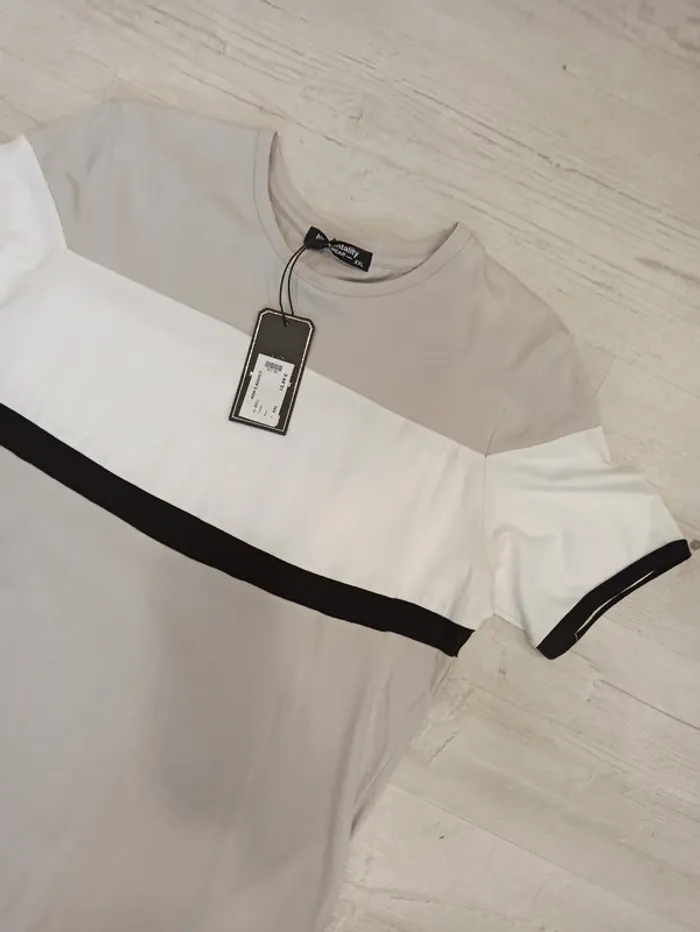 Tee shirt gris homme uni L - photo numéro 2