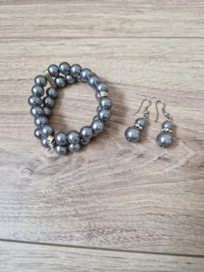 Parure bijou fantaisie, bracelet & pendants