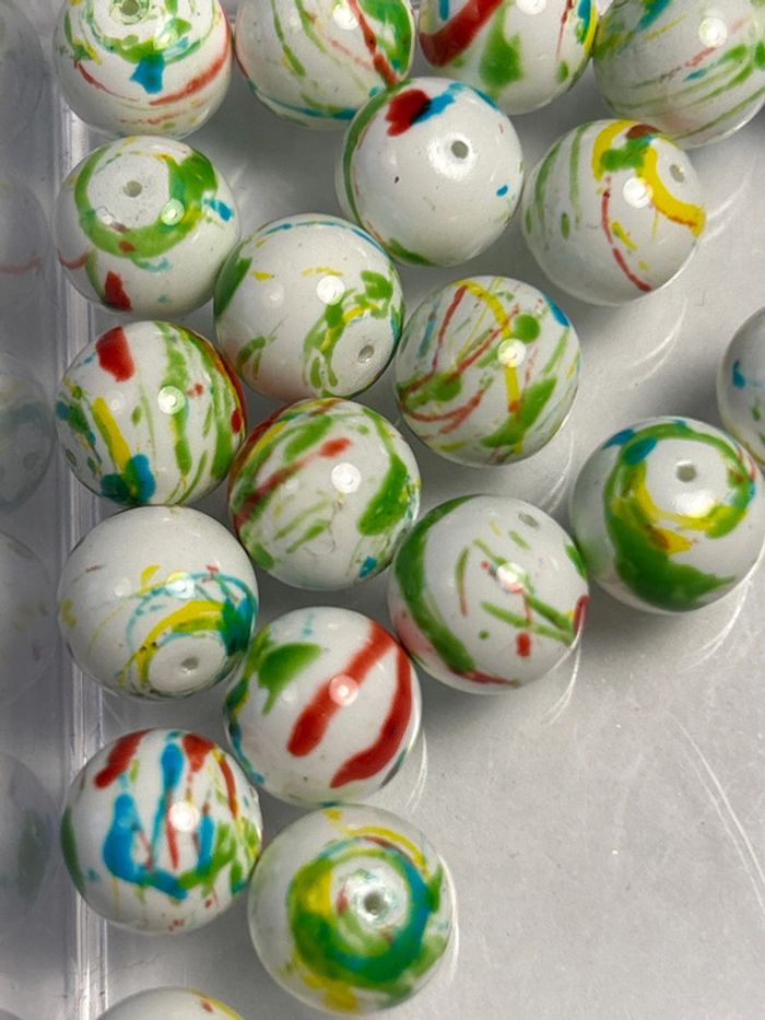 A243, 20 perles en verre de 10mm - photo numéro 3