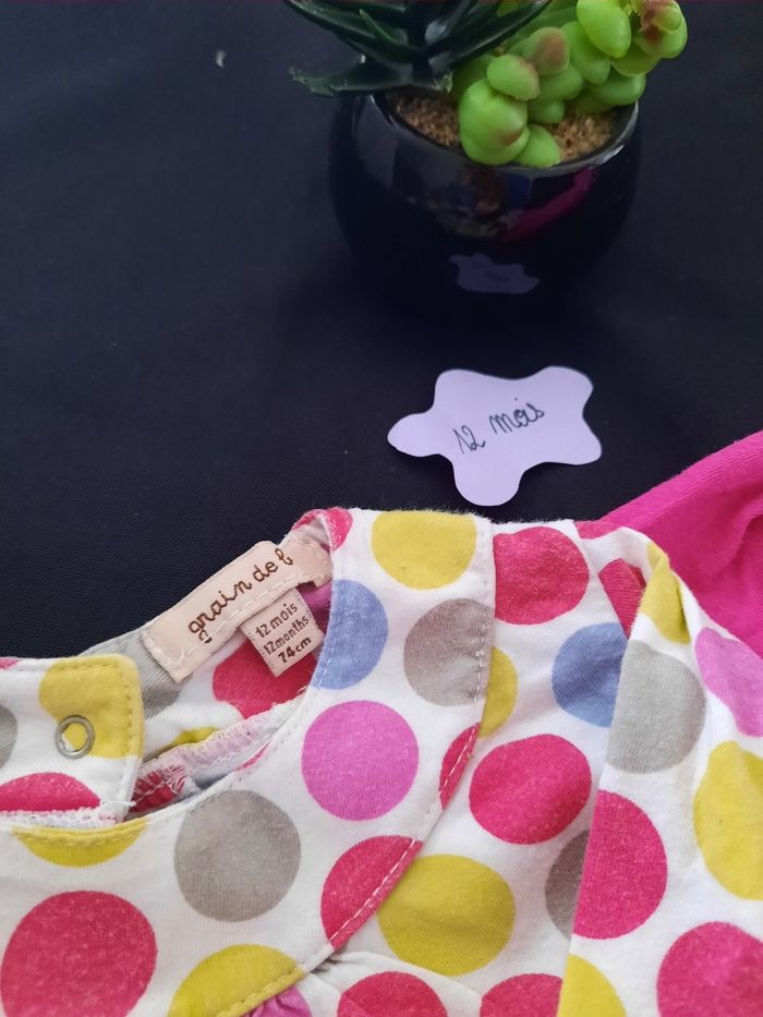 2 t-shirts 12mois - photo numéro 3