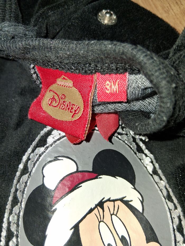 Pyjama long velours noir disney 9mois - photo numéro 2