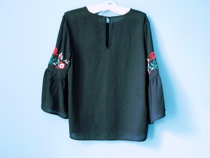 Blouse Femme 38 M Primark TBE manches volantées fleurs - photo numéro 3