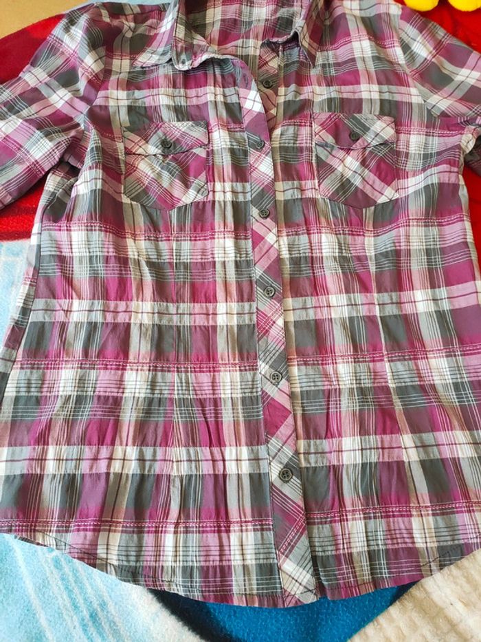 Jolie chemise cintrée femme manches 3/4 taille 44 - photo numéro 4