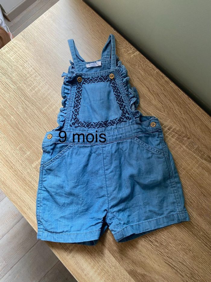 Salopette short - 9 mois