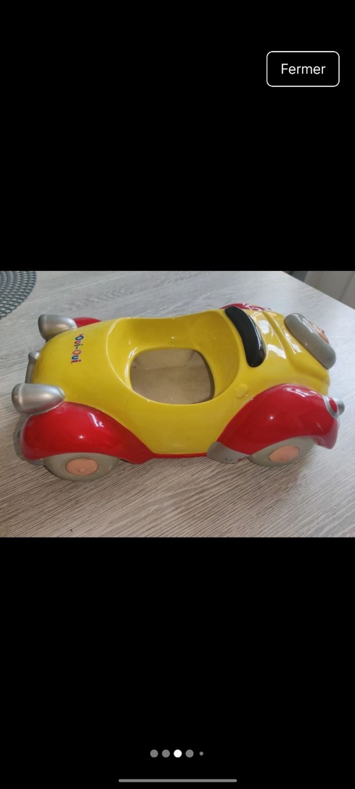 Voiture Oui-Oui en porcelaine de collection - photo numéro 3