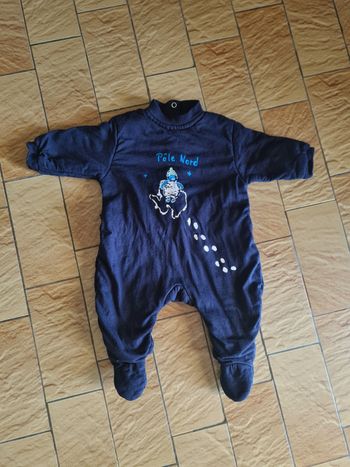 Pyjama molletonné / Taille 3 mois