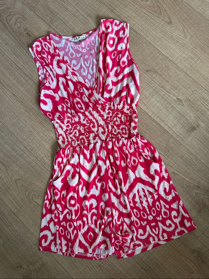Combishort rose et blanc sans manches taille XL/XXL jamais porté (taille petit) - photo numéro 7