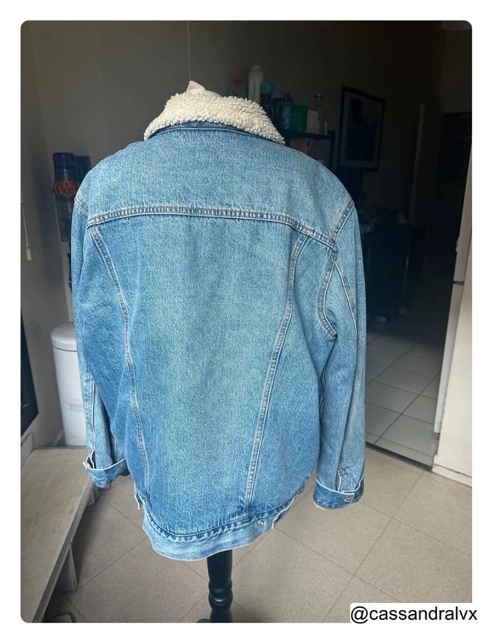 Veste en jean sherpa bleu - Levi's - photo numéro 3
