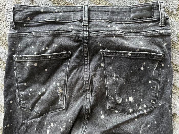 Jean destroy troué effet tâches de javel - photo numéro 8