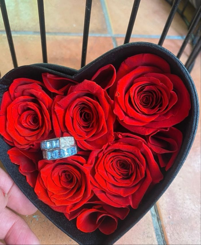 Bague perle bleue - photo numéro 4