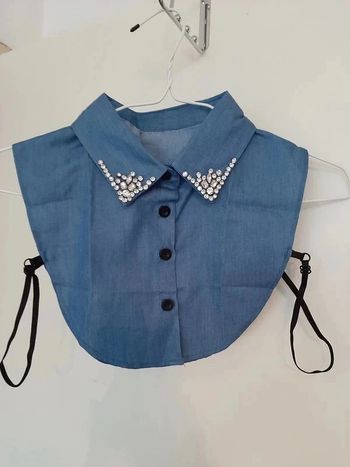 Sous-col jean et strass