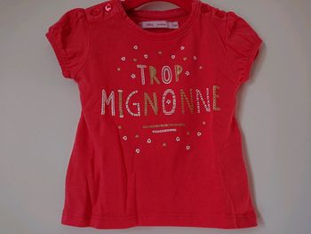 Tee-shirt manches courtes Gemo 12 mois