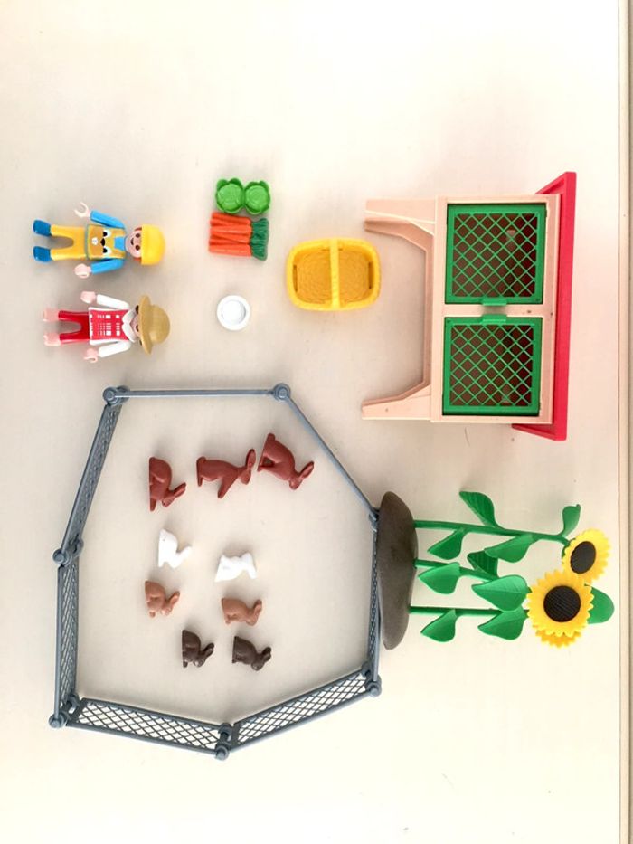 Playmobil enfants clapier basse cour réf 3075 - photo numéro 3