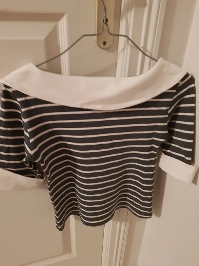 Tee-shirt encolure bateau - photo numéro 2