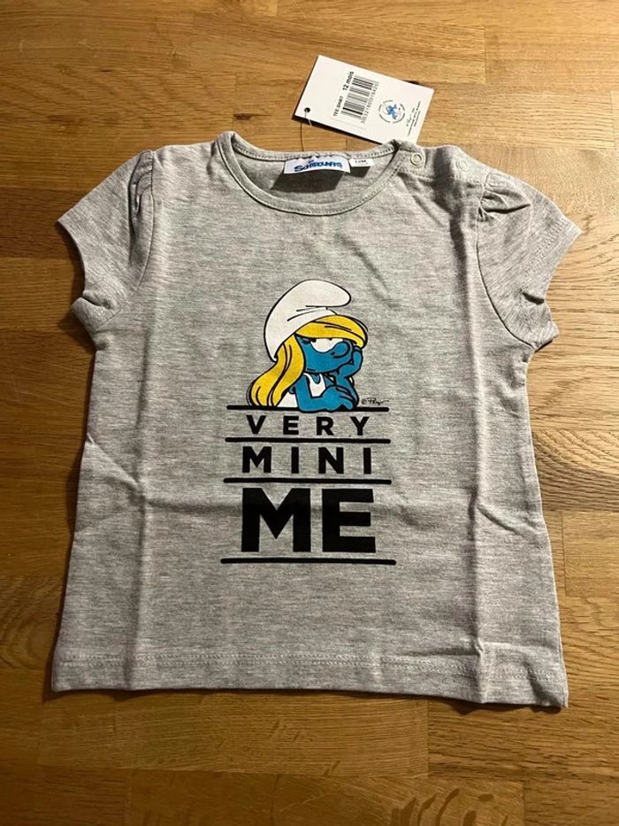 tee shirt schtroumpf