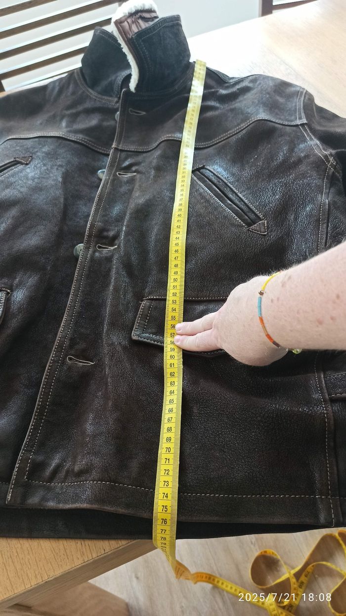 XL Blouson type aviateur cuir chèvre redskins - photo numéro 8