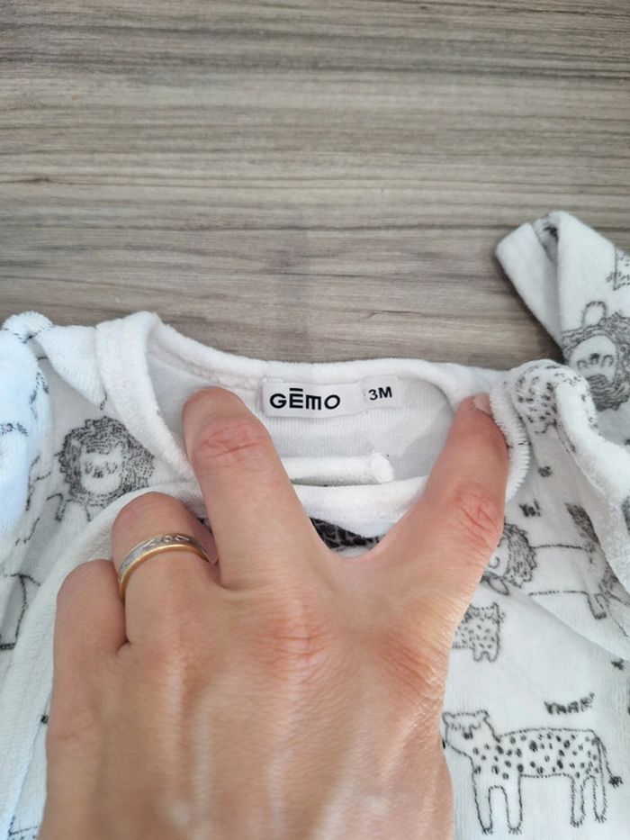 Pyjama 1 pièce bébé garçon 3 mois - photo numéro 2