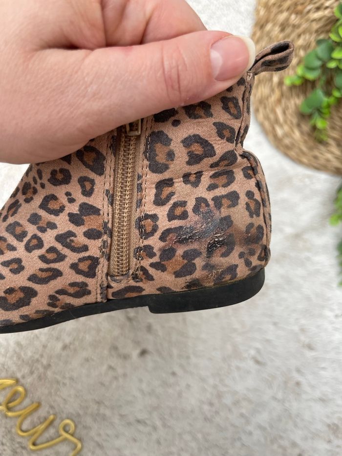Bottines imprimée léopard - Taille 26 - Gap - photo numéro 8