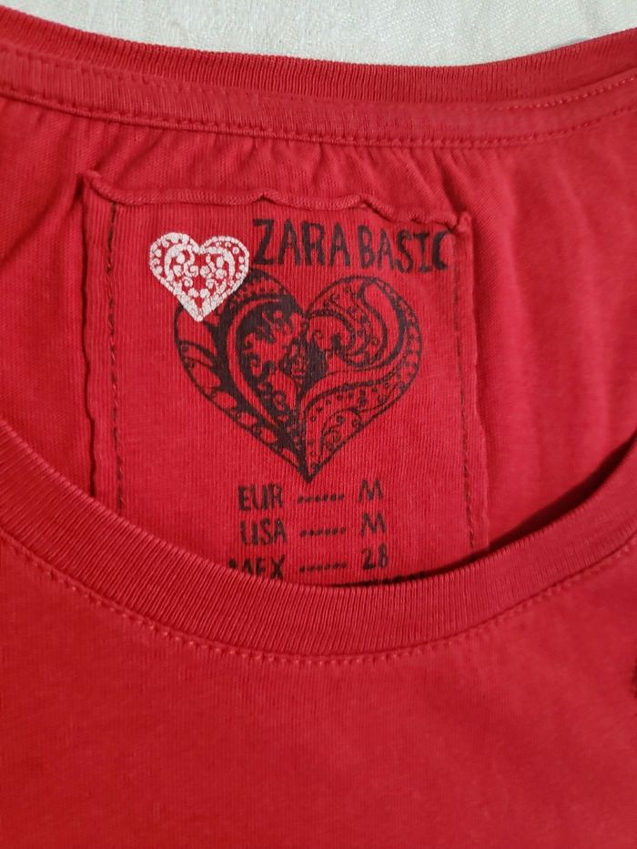 T-shirt rouge manches courtes - photo numéro 4