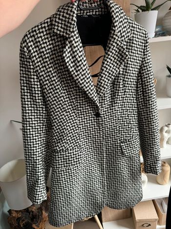 Zara robe blazer Vichy dos ouvert