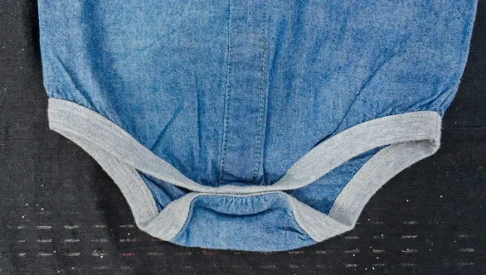 Body chemise garçon en jean 9-12 mois - photo numéro 2