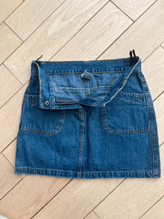 Mini jupe en jean/ denim y2k vintage 2000 fashion - photo numéro 6