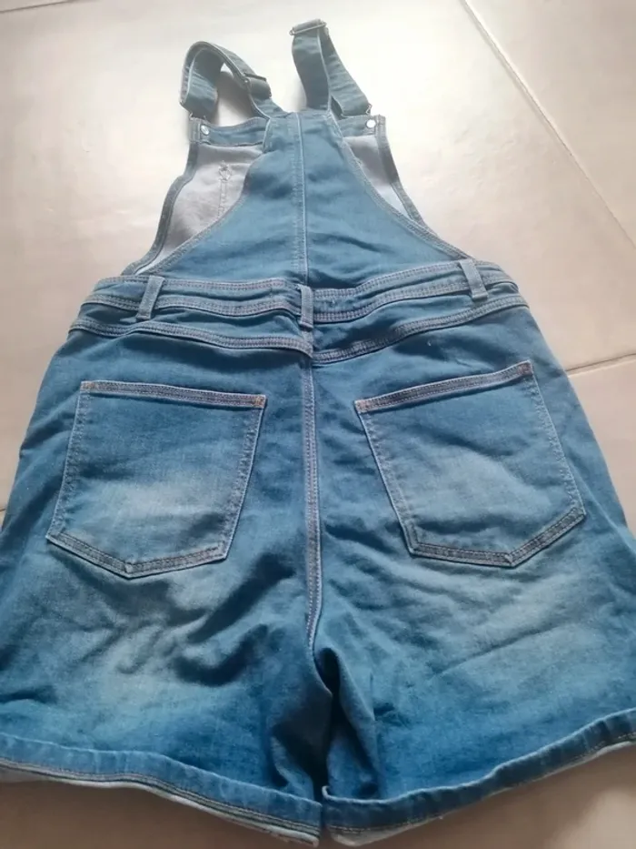 Salopette en jean Monoprix fille taille 12ans - photo numéro 8