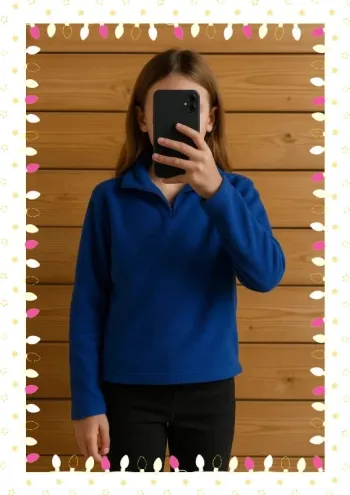 Polaire bleu orchestra enfant taille douze ans