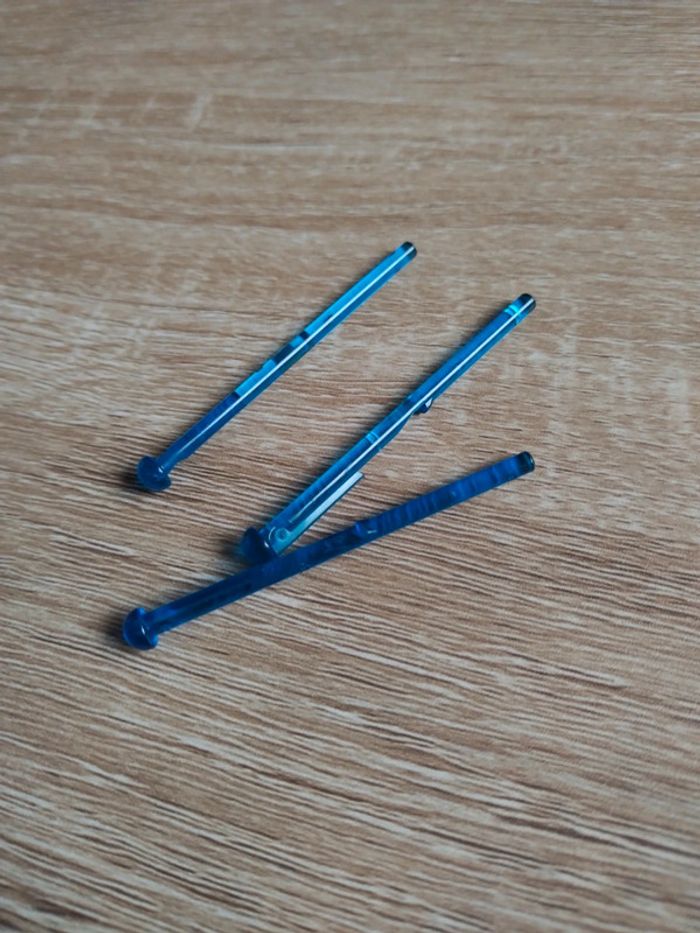 Lego lot 3 missiles projectile 15303 trans dark blue - photo numéro 4