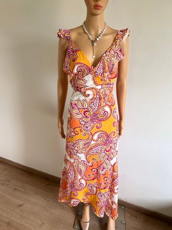 Robe longue imprimée neuve à bretelles Morgan taille 42 (valeur 95€)