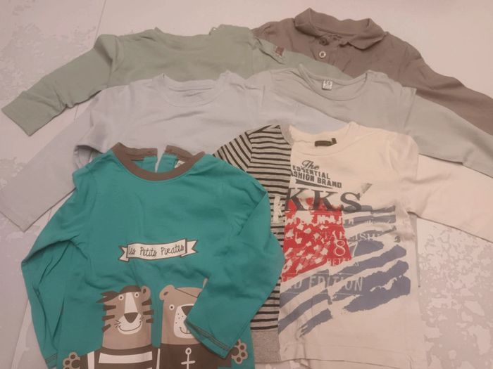 Lot 6 t-shirts Garçon 2ans Manches longues Très bon état Ikks