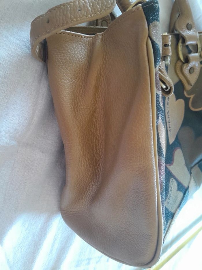 Très beau sac en cuir a motifs vintage Lancaster - photo numéro 19
