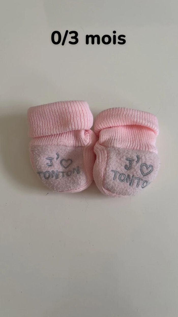 Petits chausson « j’aime tonton »