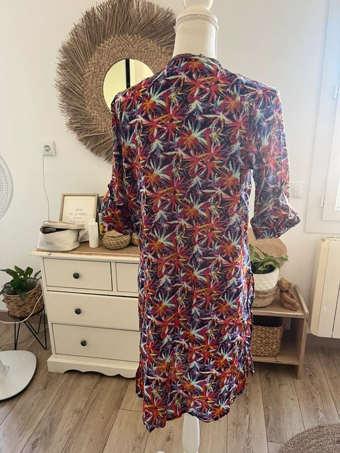 Robe de plage chic imprimée légère en coton taille 2 (38/40) - photo numéro 6