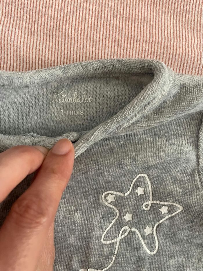 Pyjama velour 1mois - photo numéro 2