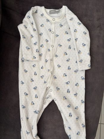 Pyjamas velours oiseau