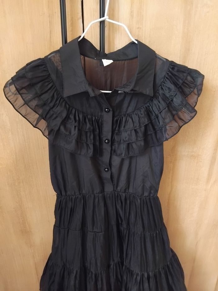 MERCREDI ADDAMS Déguisement Halloween Robe  Taille 13 - 14 ans 🖤 - photo numéro 2