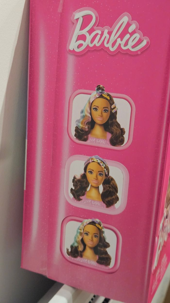 barbie-tête à coiffer color reveal-chevelure brun foncé et accessoires - photo numéro 3