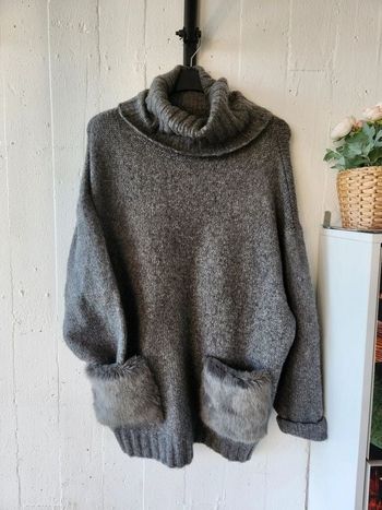 Pull d'hiver gros col Zara