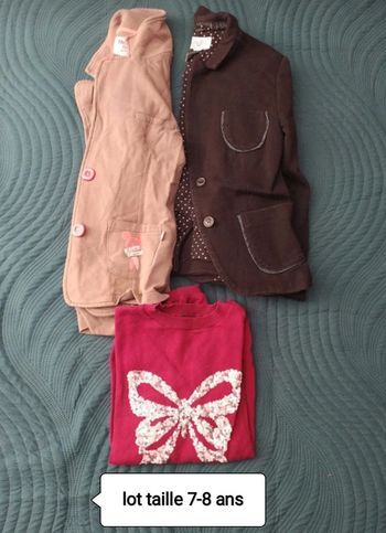 Lot vêtements fille 7-8 ans