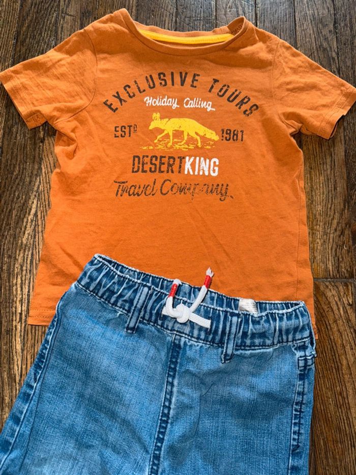 T-shirt vertbaudet (tbe) et short H&M (bon état) 3 ans - photo numéro 2