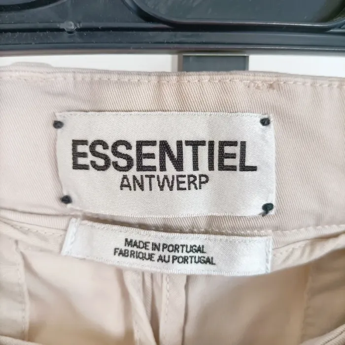 Pantalon beige Essentiel Antwerp - Taille 34 - Coupe droite élégante A589 - photo numéro 4