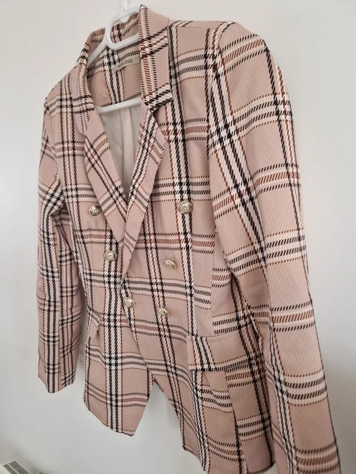 🪅 Blazer à carreaux - Taille 38 - Miss One 🪅 - photo numéro 2