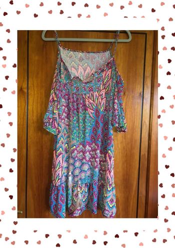 Haut multicolore épaules découvertes 38/40